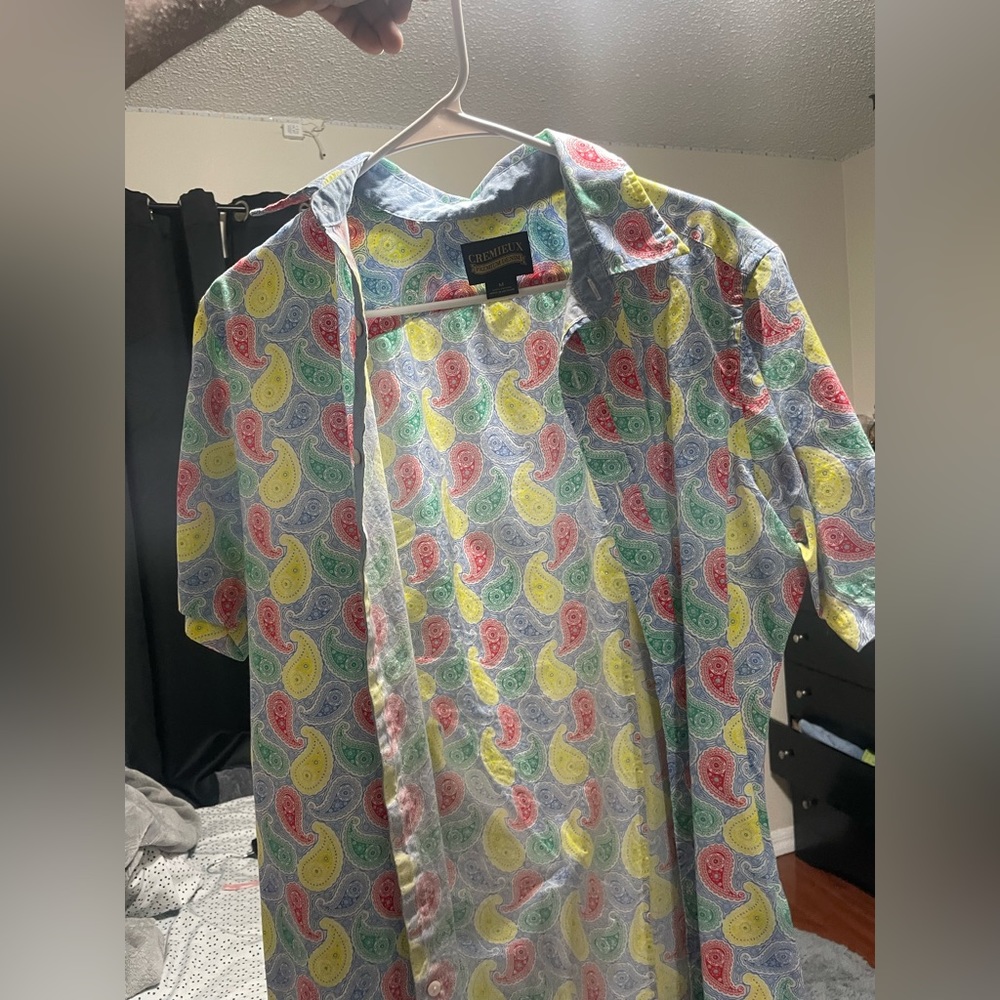 Bandana design button down shirt